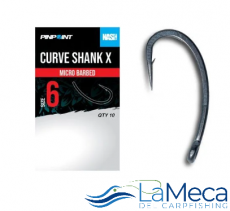 NASH CURVE SHANK X SIZE 6 MICRO BARBED