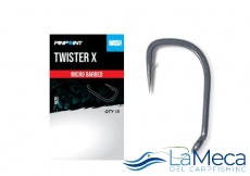 NASH TWISTER X TAMAO 6 10 PIEZAS. ANZUELO PARA CARPAS