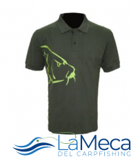 ZFISH CARP POLO T-SHIRT OLIVE GREEN.