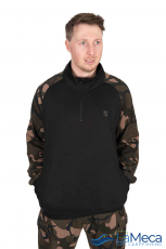 SUDADERA FOX LW BLACK/CAMO QTR ZIP