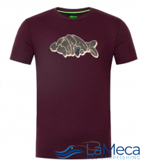 CAMISETA KORDA OUTLINE BURDEOS TALLA M.